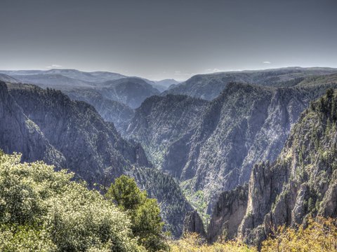 View of the Black Canyon of the Gunnison National Park in Colorado