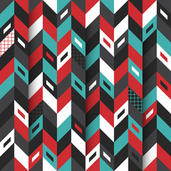 Modern seamless pattern with colorful shapes