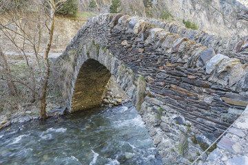 famous Roman stone bridge