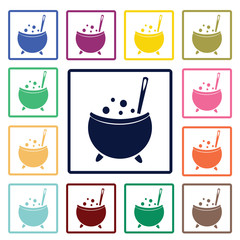 Witch pot icon