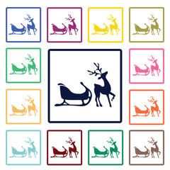 Christmas reindeer icon