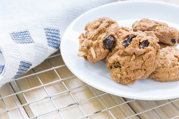 Homemade Raisin cookies.