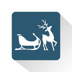Christmas reindeer icon