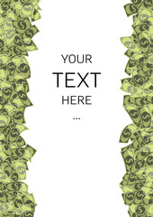 dollars background with sample text