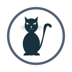 Black cat icon