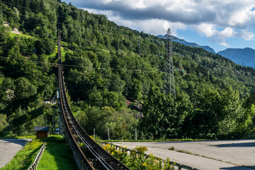 Voie de  funiculaire