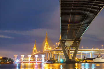 Fototapeta na wymiar Bridge light at Bangkok Thailand