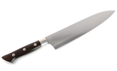 Chef's knife isolated on white