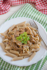 Nudeln mit Pfifferlingen