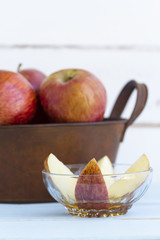 Apples and Honey. A traditional Jewish new year snack
