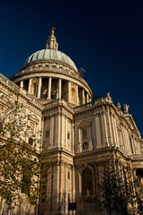 Fototapeta na wymiar St. Paul Cathedral with garden in London England United Kingdom