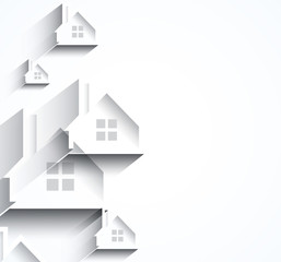 Building and real estate city illustration. Abstract background