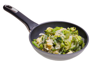 Овощная смесь на сковороде