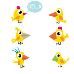 cute birds collection