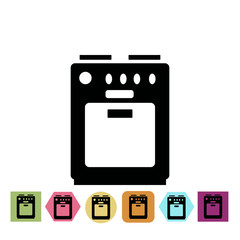 Kitchen stove icon