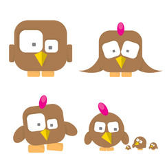 cute birds collection