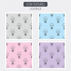 Lamp icon. Idea and solution sign.