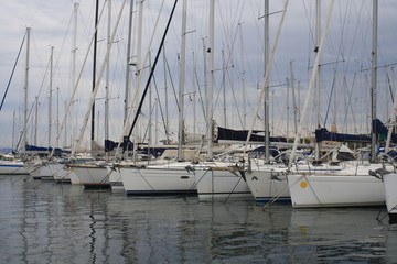 Segelboote im Hafen von St. Tropez