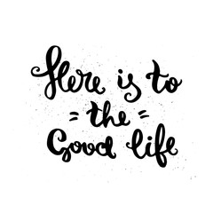 Hand drawn lettering poster