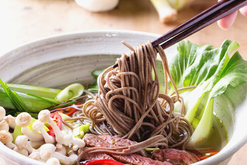 Soba Noodles - Powered by Adobe