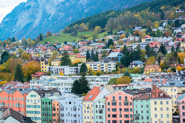 Innsbruck Austria - architecture and nature background 