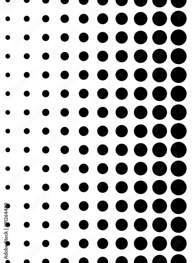 Aufkleber dotted pattern. vertically seamless. dots, halftone background.