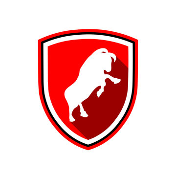 Red Sheep Flat Shield Badge