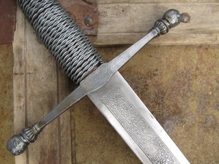 Empuñadura de espada medieval