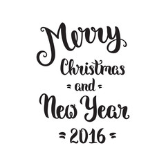 Merry Christmas lettering