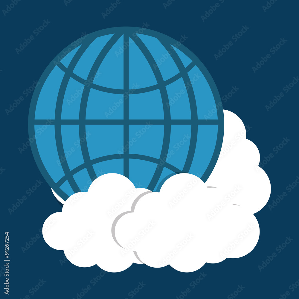 Poster cloud computing and hosting design.