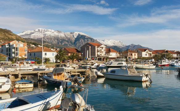 View of Tivat city, Montenegro