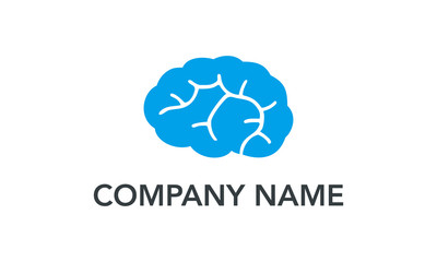 brain mind vector icon logo design concept