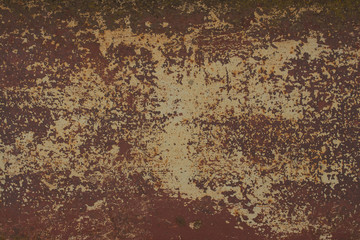 Rusty painted metal