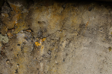 Old concrete with decal