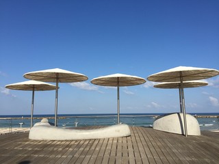 Tel Aviv, lungomare, Mar Mediterraneo, Israele