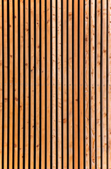 Vintage stained wooden fence 