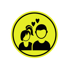 People in love icon
