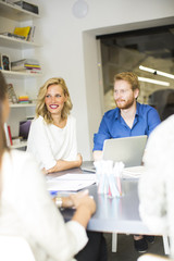 Obraz premium Young people in the office