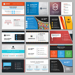Set of Modern Creative and Clean Business Card Templates