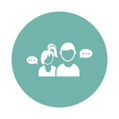 Dialog of two people icon