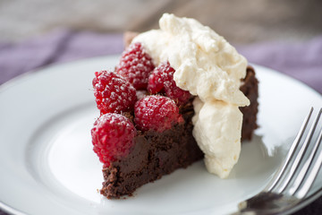 Chocolate Raspberry tart