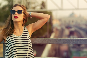 On the bridge