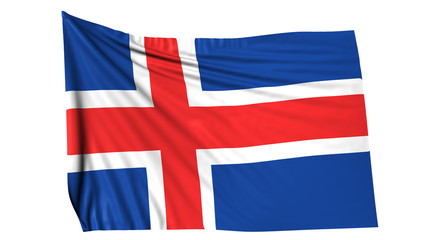 Obraz premium Iceland Flag, Icelandic Background