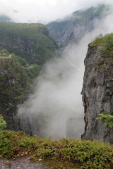 Canyon near Voringfossen waterfall, Norway