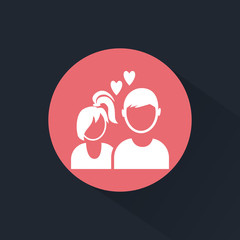 People in love icon