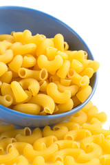 pasta macaroni isolated on white