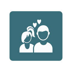 People in love icon