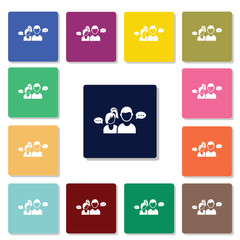 Dialog of two people icon