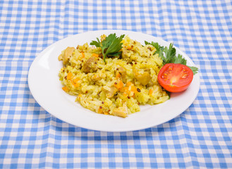 Плов с куриным мясом