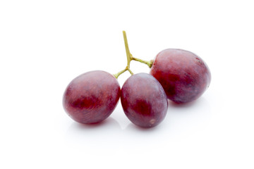 Grape on the white background. Fresh  berry.